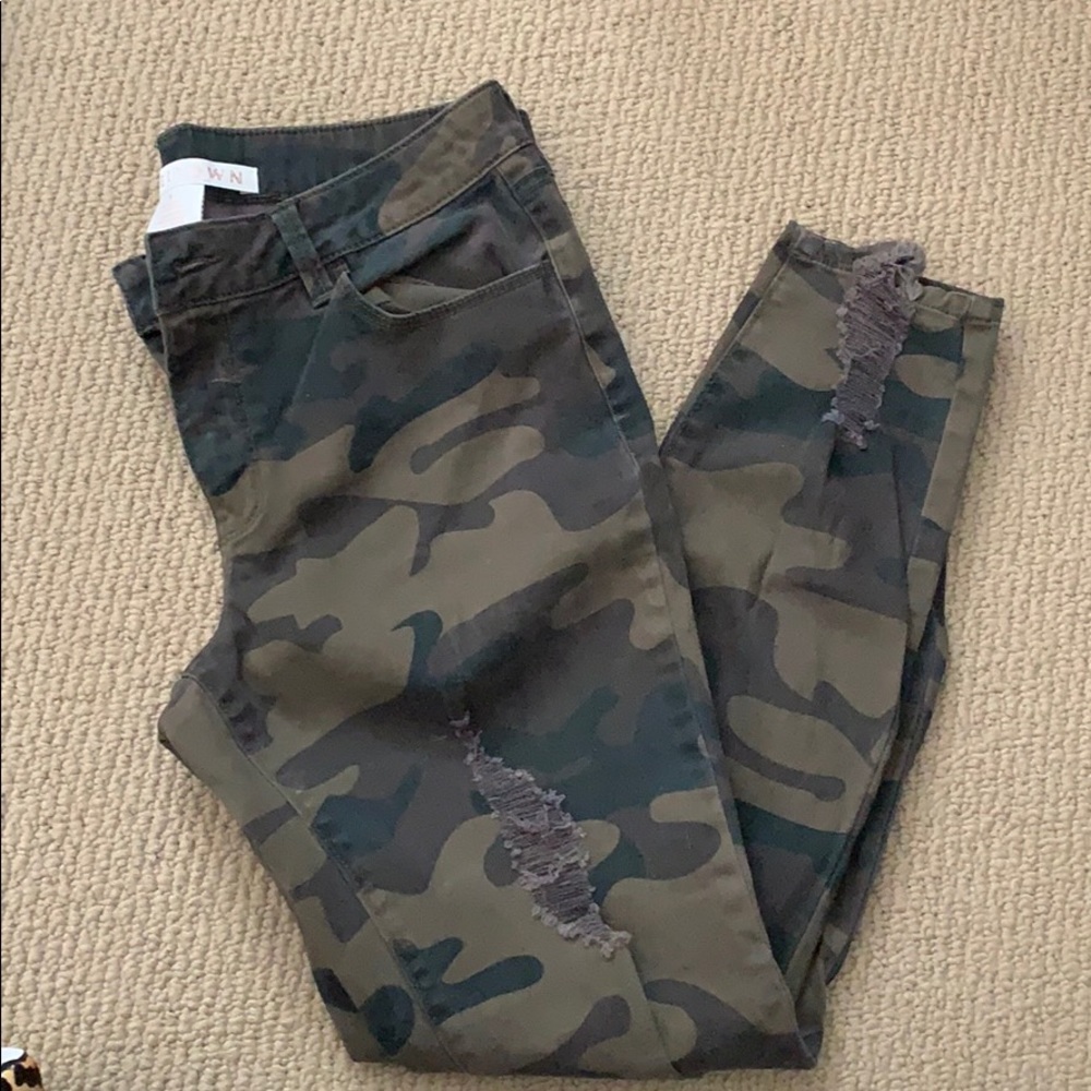 Tinseltown camp jean skinny leg distressed